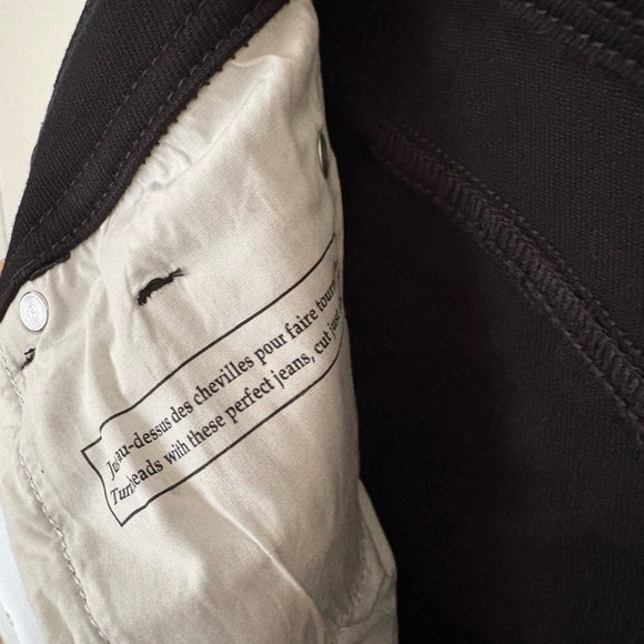 Sezane Black Le Crop Jeans High-Waisted Denim - Picture 6 of 9